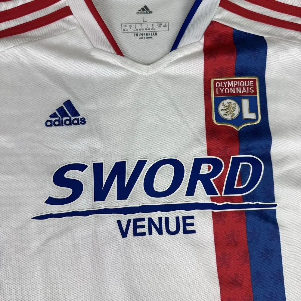 OLYMPIQUE LYONNAIS‎ HOME SHIRT FOOTBALL SOCCER ADIDAS Adult Large